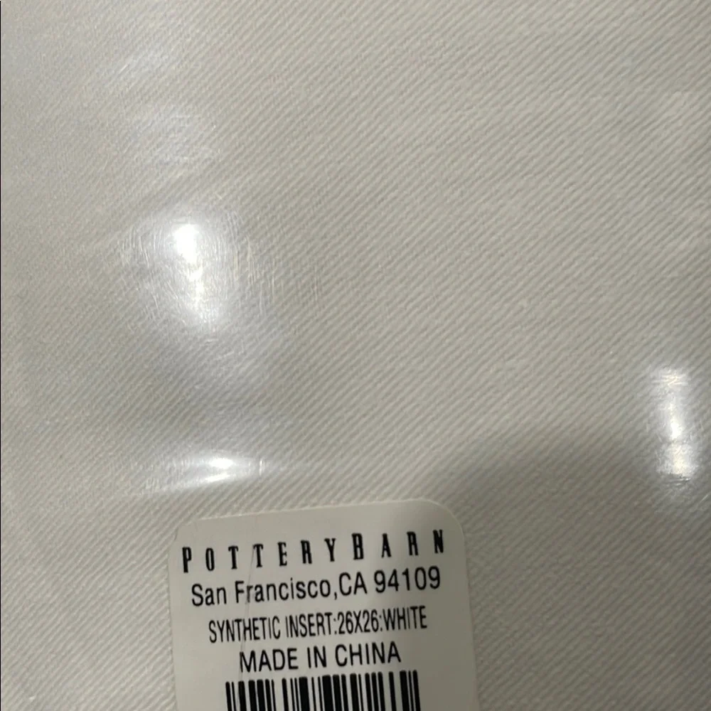 POTTERYBARN White Bedding Pillow